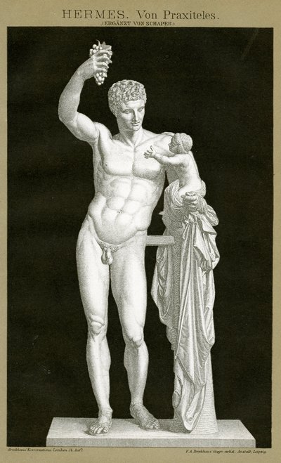 Hermes y el infante Dionisos atribuido a Praxiteles c.1895 de German School
