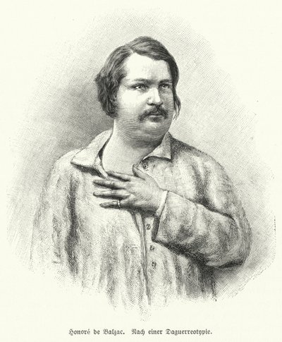 Honoré de Balzac, novelista y dramaturgo francés de German School