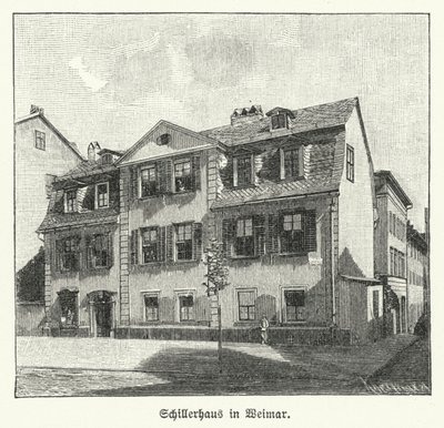 Casa del poeta, dramaturgo y filósofo Friedrich Schiller, Weimar, Alemania de German School