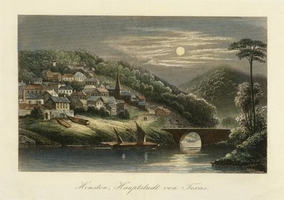 Houston, capital de Texas, c. 1845-c. 1850 de German School