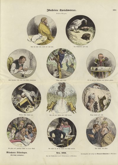 Proverbios ilustrados de German School