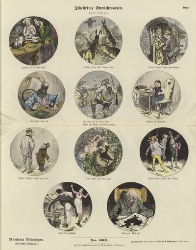 Proverbios ilustrados de German School