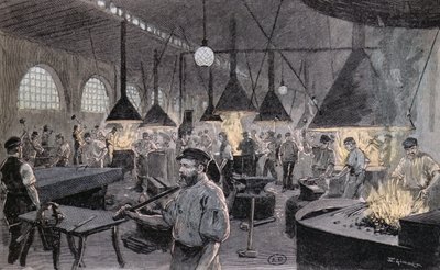 Muelle Imperial en Kiel, Alemania, c.1900 de German School