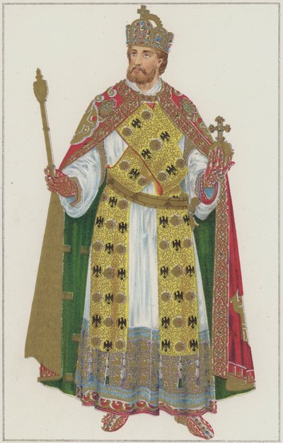 Regalia imperial de los emperadores del Sacro Imperio Romano de German School