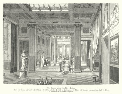 Interior de una casa romana de German School