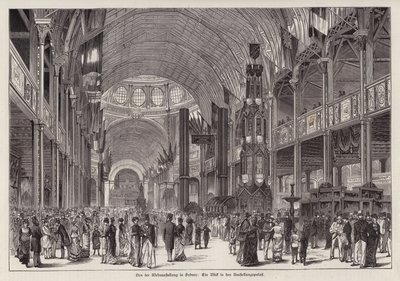 Interior del Garden Palace, Exposición Internacional de Sídney, Nueva Gales del Sur, Australia de German School
