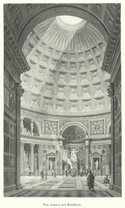 Interior del Panteón, Roma de German School