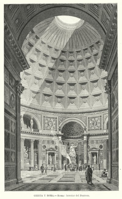 Interior del Panteón, Roma de German School