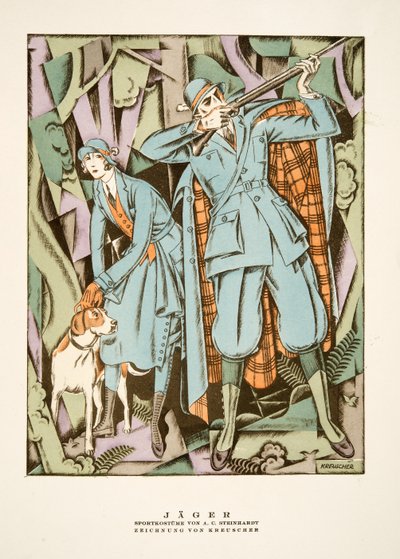 Jäger, atuendos deportivos de A C Steinhardt, de Styl, pub.1922 de German School