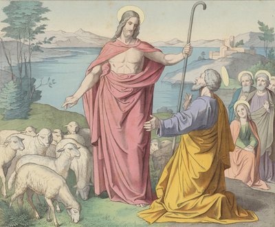 Jesús aparece a Pedro, su vicario en la Tierra de German School