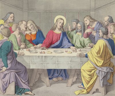 Jesús instituye la Sagrada Eucaristía de German School
