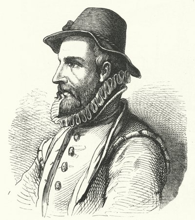 Johann Fischart, escritor y satírico alemán (grabado) de German School