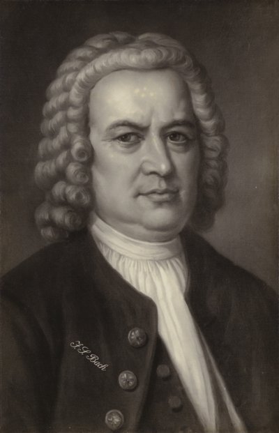 Johann Sebastian Bach, compositor, organista, clavecinista, violista y violinista alemán del período barroco (1685-1750) de German School
