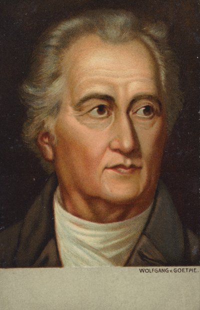 Johann Wolfgang von Goethe (1749-1832), poeta, novelista y dramaturgo alemán (cromolito) de German School
