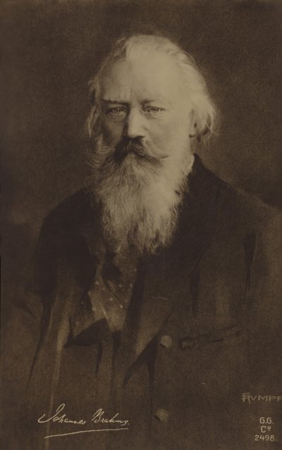 Johannes Brahms, compositor y pianista alemán (1833-1897) de German School