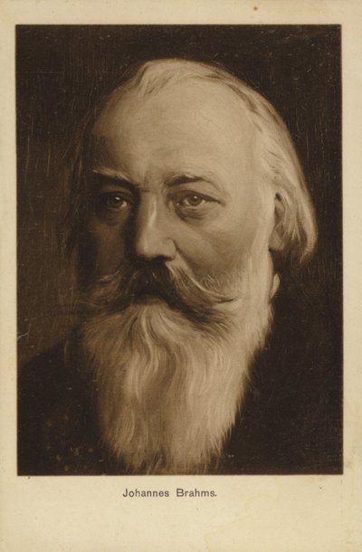 Johannes Brahms, compositor y pianista alemán (1833-1897) de German School