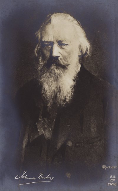 Johannes Brahms, compositor y pianista alemán (1833-1897) de German School