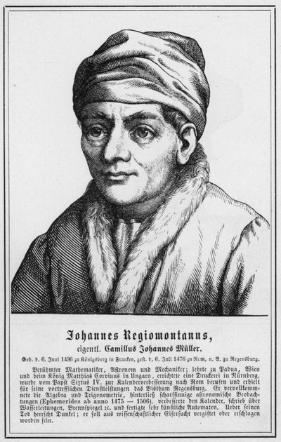 Johannes Regiomontanus (grabado) de German School