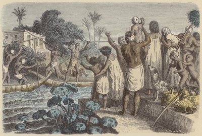Justas en botes en el Antiguo Egipto de German School
