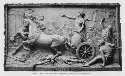 Julia, relieve de bronce del escultor español Agustín Querol Subirats de German School