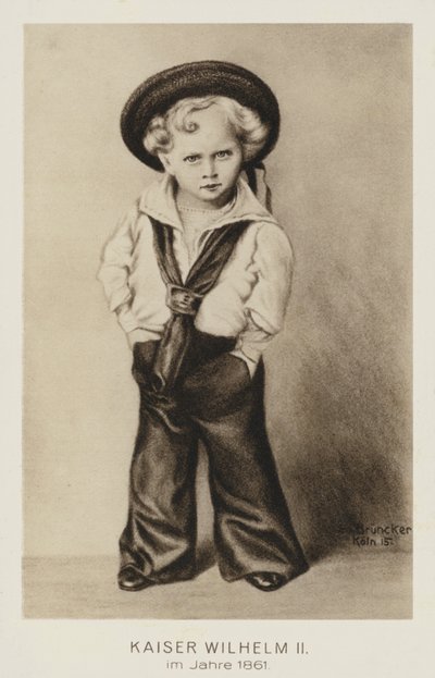 Kaiser Wilhelm II de Alemania de niño de German School