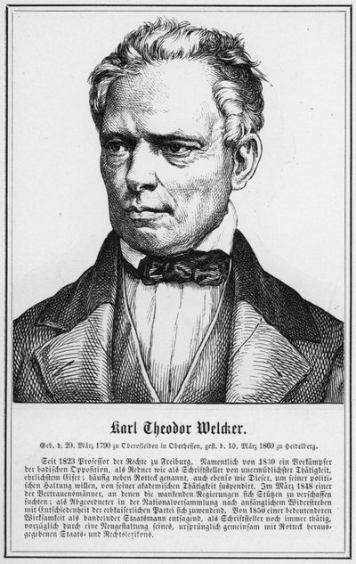 Karl Theodor Welcker (grabado) de German School