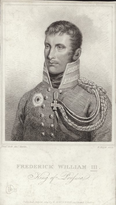 Rey Federico Guillermo III de Prusia de German School