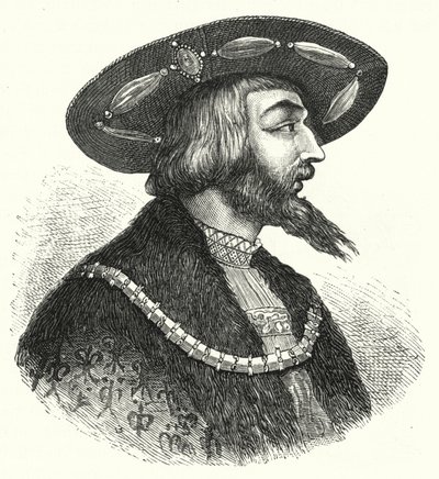 Rey Luis II de Hungría (grabado) de German School