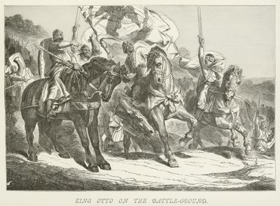 El rey Otón en el campo de batalla de German School