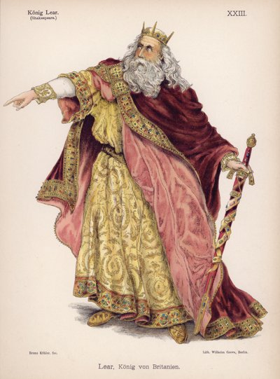 Lear, Rey de Bretaña, del Rey Lear de Shakespeare de German School