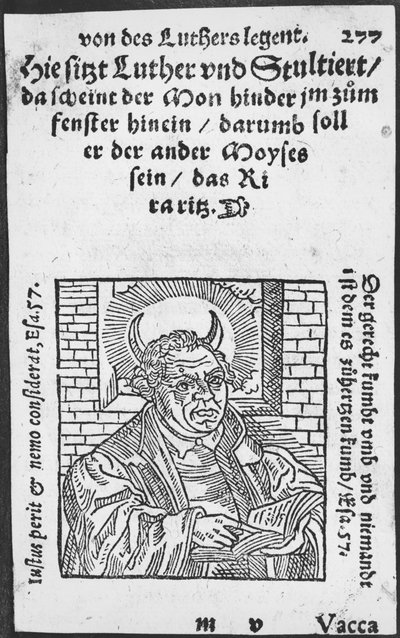 Leyenda de Martín Lutero de German School