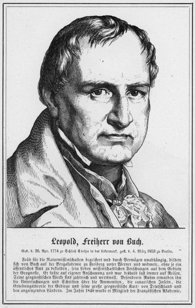 Leopoldo, Barón de Buch (grabado) de German School
