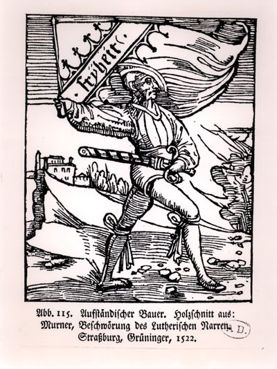 Libertad, ilustración de la Revuelta de los Campesinos, 1522 de German School