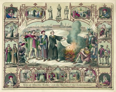 Vida de Martín Lutero y Héroes de la Reforma, publicado en 1874 de German School