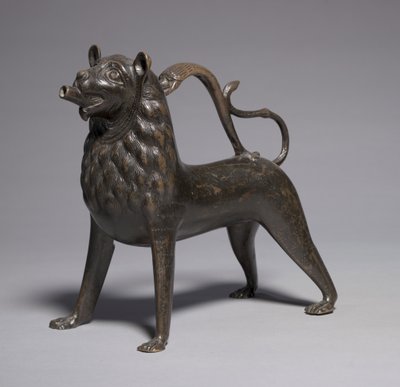 Aquamanile de león, 1200-50 de German School