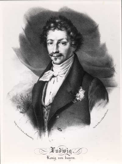 Ludwig I de Baviera (25 de agosto de 1786 - 29 de febrero de 1868) de German School