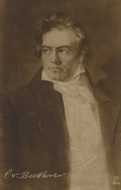 Ludwig van Beethoven, compositor y pianista alemán (1770-1827) de German School