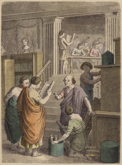 Fabricación y comercio de libros en la Antigua Roma de German School