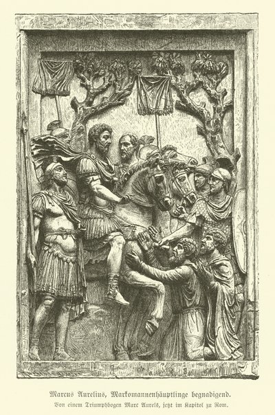 Marco Aurelio perdonando a los jefes marcomanos de German School