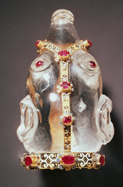 Cabeza de marta (cristal de roca) de German School