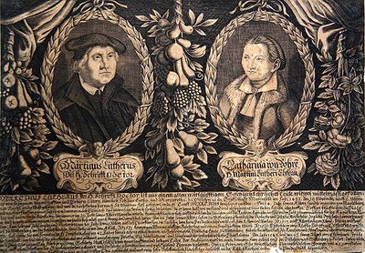 Martín Lutero y su esposa Katharina von Bora de German School