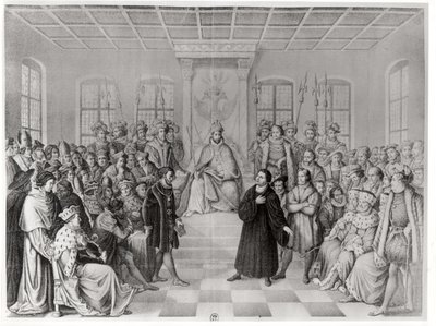 Martín Lutero frente a Carlos V (1500-58) en la Dieta de Worms, 16 de abril de 1521, de 