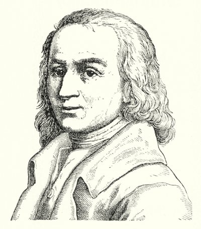 Matthias Claudius, poeta y periodista alemán (grabado) de German School