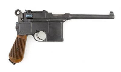Pistola semiautomática Mauser modelo 1896 calibre 7.63 mm de German School