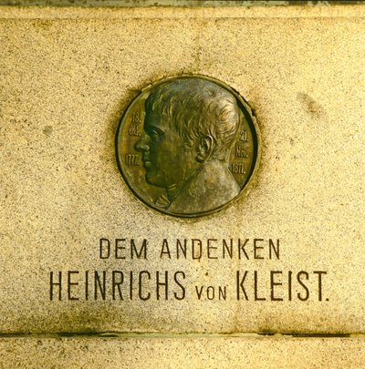 Medallón del monumento a Heinrich von Kleist (1771-1811) de German School