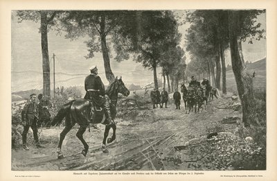 Encuentro de Bismarck y Napoleón III después de la Batalla de Sedán, Guerra Franco-Prusiana, 2 de septiembre de 1870 de German School