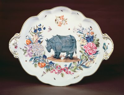 Soporte de Meissen para el centro de mesa del servicio de Northumberland, c.1745 de German School