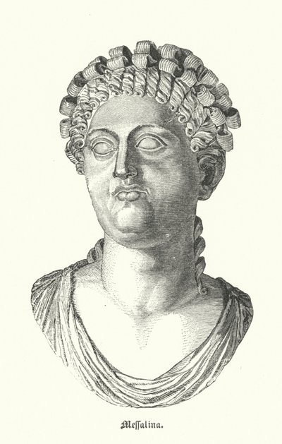 Mesalina, tercera esposa del emperador romano Claudio de German School