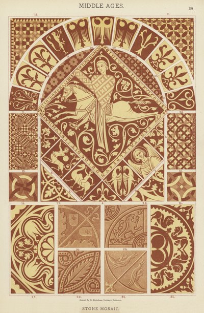 Edad Media, Mosaico de Piedra de German School