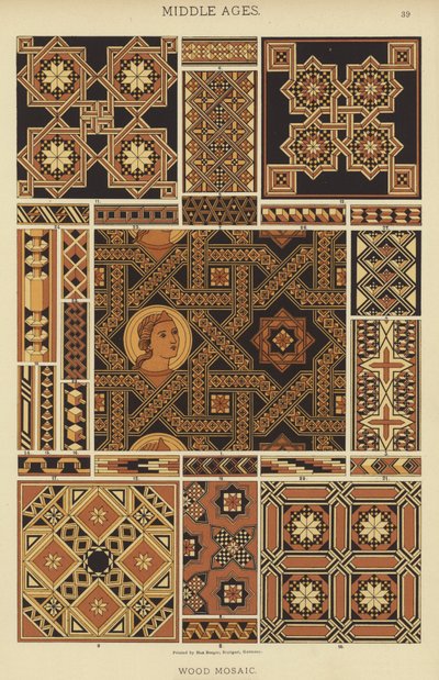 Edad Media, Mosaico de Madera de German School